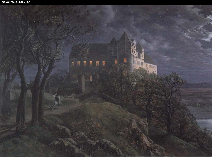 Oehme, Ernst Ferdinand Burg Scharfenberg by Night